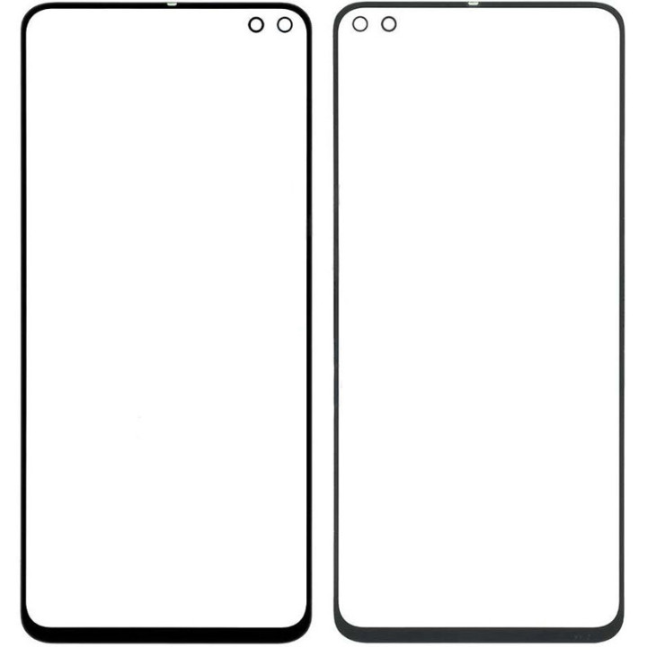 Стекло дисплея для Xiaomi Redmi K30 / Pocophone X2, Black (OEM)