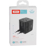 Мережевий зарядний пристрій XO WL01 2USB / UK / EU / US 1500W, Black