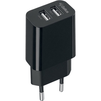 Мережевий зарядний пристрій Gelius Simple GP-HC059 2USB 2.4A, Black