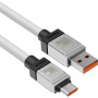 Data Кабель USB Baseus CoolPlay Series Type-C (CAKW000602) 100W 1m, White