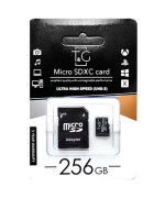 Карта пам`яті microSDXC T&G 256Gb (UHS-3)(Class 10) + Adapter SD