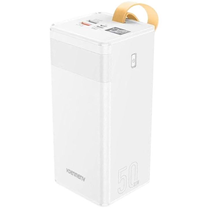 Дополнительная батарея Power Bank Denmen DP25 50000 mAh, White