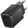 Мережевий зарядний пристрій 2USB Baseus Compact Charger (CCXJ010201) 10.5W, Black