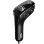 Автомобільний FM-модулятор (трансмітер) Baseus Streamer F40 AUX Wireless MP3 Charger CCF40-01, Black