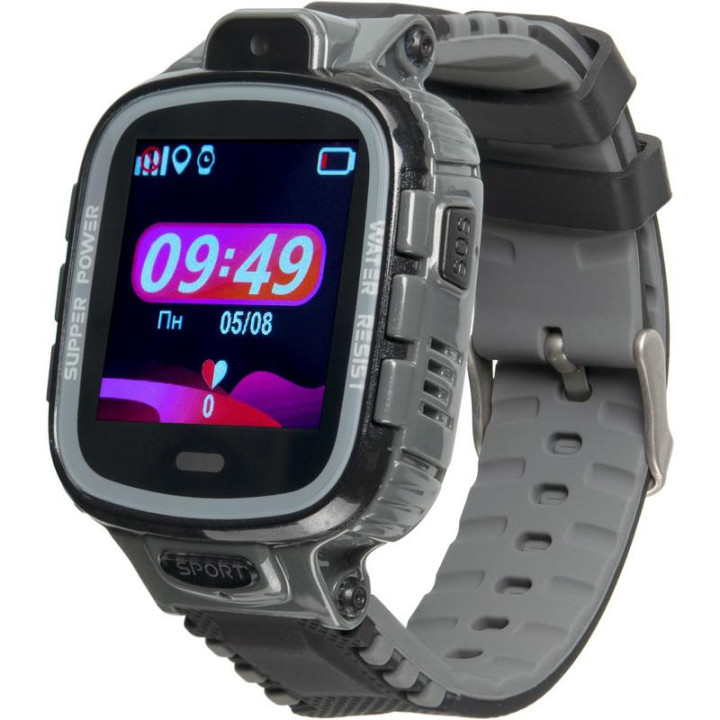 Детские умные часы с GPS трекером Gelius Pro GP-PK001 (PRO KID), Black/Silver