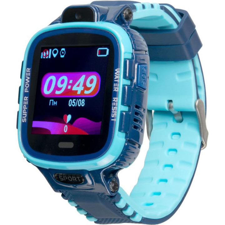 Дитячий розумний годинник з GPS трекером Gelius Pro GP-PK001 (PRO KID) Blue