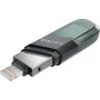 Флеш-память SanDisk iXpand Lightning / USB 3.1 32Gb, Metallic Green