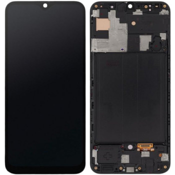 Дисплейный модуль / экран (дисплей + Touchscreen) c рамкой (OLED) для Samsung A50-2019 / A505, Black