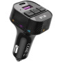 Автомобільний FM-модулятор XO BCC17 USB / Type-C PD30W, Black