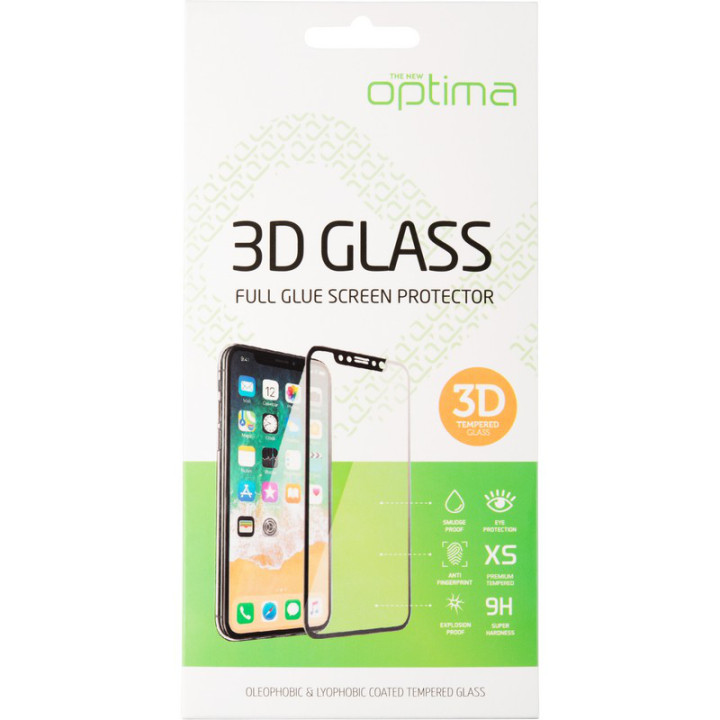 Защитное стекло Optima 5D для Xiaomi Redmi Note 10 / 10s, Black