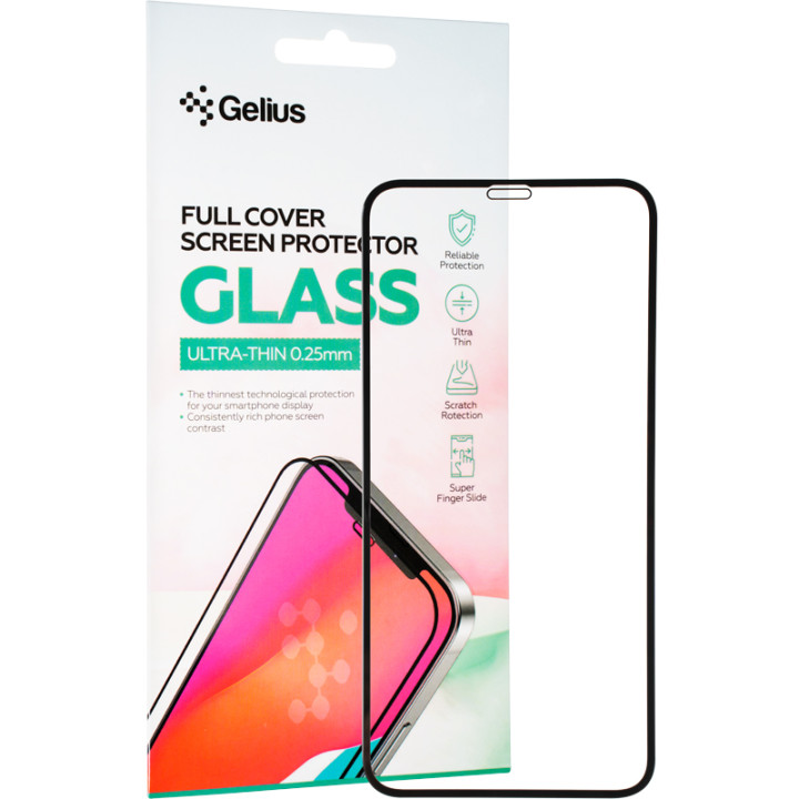 Захисне скло Gelius Full Cover Ultra-Thin 0.25mm для Apple iPhone 11, Black