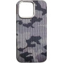 Чехол Carbon Case Camera Stand MagSafe для iPhone 16 Pro Max, Military Grey