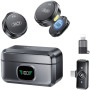 Бездротовий петличний мікрофон XO MC-12 із шумопоглинанням Type-C / Lightning 600mAh, Black