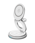 Беспроводное зарядное устройство Gelius Foldy 3в1 15W GP-WC011, White