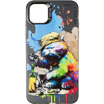 Чохол накладка Gelius Case (PC+TPU) для Apple iPhone 11 Pro Max, Drunk Cat