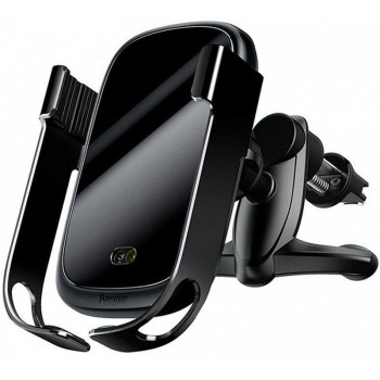 Автомобільний тримач Baseus Rock Solid Electric WXHW01-01 з функцією бездротової зарядки Black