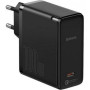 Мережевий зарядний пристрій Baseus GaN2 Fast Charger 100W 1Type-C  + Cable Type-C to Type-C 1.5m (TZCCGAN-L02), Black