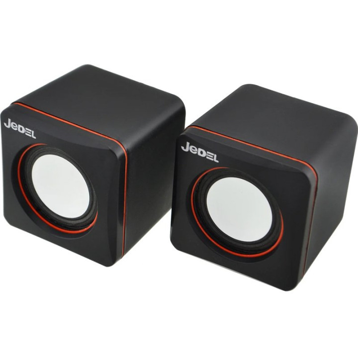 Компьютерные колонки JEDEL CK4 G101 USB 2.0 / AUX 5W, Orange-Black