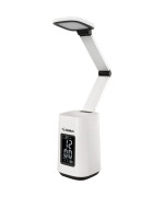 Настільна лампа Gelius Pro LED Desk Lamp GP-LTL003 Transformer з термометром, органайзером та годинником, White