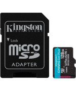 Карта памяти microSDXC Kingston Canvas Go Plus A2 V30 (UHS-1 U3) (R-170Mb/s) + Adapter SD,  128Gb