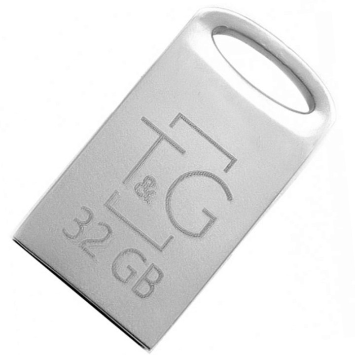 USB Flash флешка T&G Metal Series 105 32Gb USB 2.0, Metal Silver