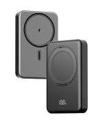 Power Bank з бездротовою зарядкою Gelius HOLDIX GP-PBW302 15W 10000mAh, Black