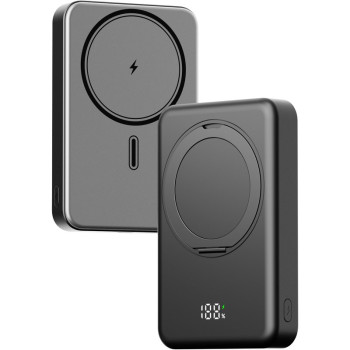 Power Bank з бездротовою зарядкою Gelius HOLDIX GP-PBW302 15W 10000mAh, Black