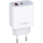 Сетевое зарядное устройство Gelius Merge GP-HC060 USB QC3.0 / Type-C PD35W with cable Type-C to Lightning, White