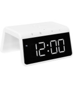 Розумний годинник Gelius Pro Smart Desktop Clock Time Bridge GP-SDC01, White з функцією бездротової зарядки