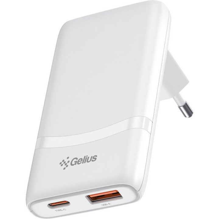 Сетевое зарядное устройство для Gelius VoltX GP-HC067 GaN USB / Type-C 65W, White