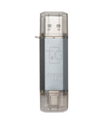USB флешка T&G Star 009 128Gb USB 3.0 / Type-C, Silver