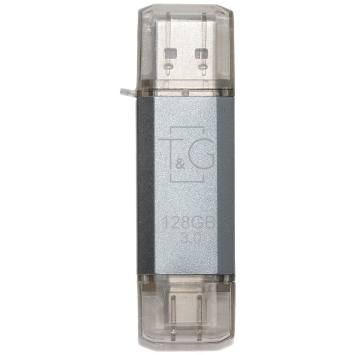 USB флешка T&G Star 009 128Gb USB 3.0 / Type-C, Silver
