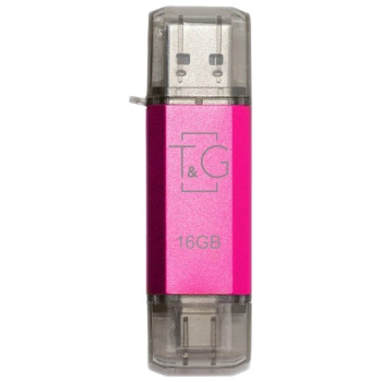 USB флешка T&G Star 009 USB / Type-C 16Gb, Magenta