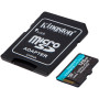 Карта пам'яті microSDXC Kingston Canvas Go A2 V30 (UHS-1 U3) (R-170Mb/s) + Adapter SD, 128Gb