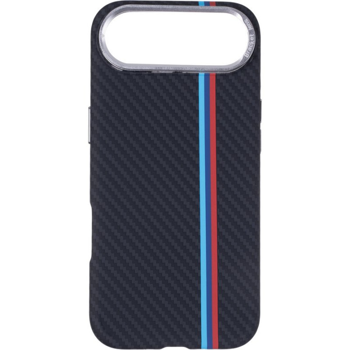 Чохол Carbon Case Camera Stand MagSafe для iPhone 17 Air, Charcoal Classic Stripes