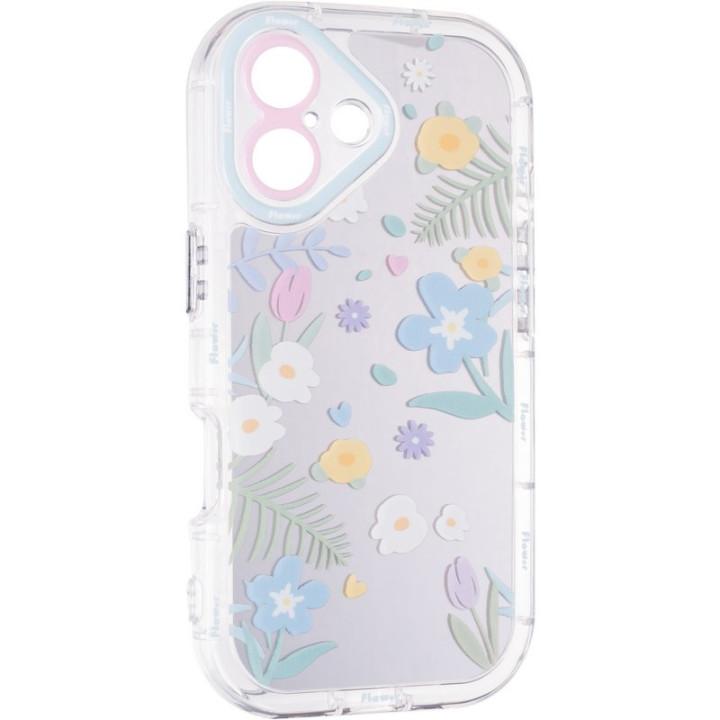 Чехол Mirror Case для iPhone 16, Flowers