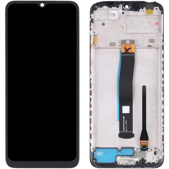 Дисплейный модуль c рамкой / экран (дисплей + Touchscreen) для Xiaomi Redmi 10C OEM, Black