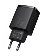 Мережевий зарядний пристрій Baseus Compact Quick Charger 20W 1USB + Type-C  (CCXJ-B01), Black