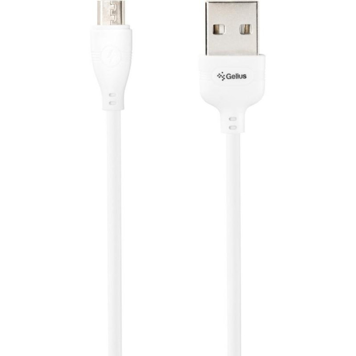 Data-кабель Gelius Pro WineGlass, Micro-USB 3.0А, 1-м., White