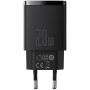 Сетевое зарядное устройство Baseus Compact Quick Charger 20W 1USB + Type-C  (CCXJ-B01), Black