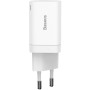 Автомобильное зарядное устройство Baseus Super Si Pro QC3.0 USB Type-C 30W 3A CCSUPP-E02, White