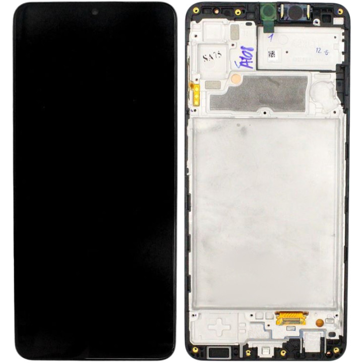 Дисплейный модуль / экран (дисплей + Touchscreen) c рамкой (OLED) для Samsung A22 2021 (A225) 4G, Black