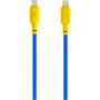 USB Cable Gelius Full Silicon GP-UCN001 Type-C to Lightning, Yellow / Blue