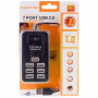 USB-хаб P-1602 7 USB 2.0, Black