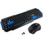 Комплект беспроводная клавиатура + мышка JEDEL WS880, Black