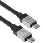Data Кабель USB Baseus CoolPlay Series Type-C to Type-C (CAKW000301) 100W 2m, Black