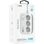 Мережевий фільтр Gelius T-Power 220V 3 розетки / 2 Type-C / 2 USB 65W 2m, White