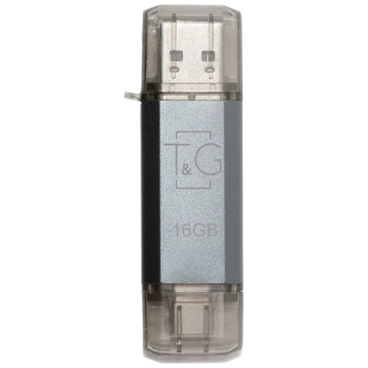 USB флешка T&G Star 009 USB / Type-C 16Gb, Silver