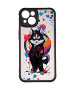 Чехол накладка Gelius Print Case UV (Magsafe) для iPhone 14, Street Husky