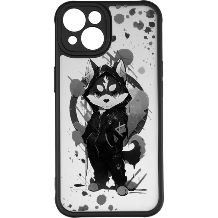 Чехол накладка Gelius Print Case UV (Magsafe) для iPhone 14, Street Husky